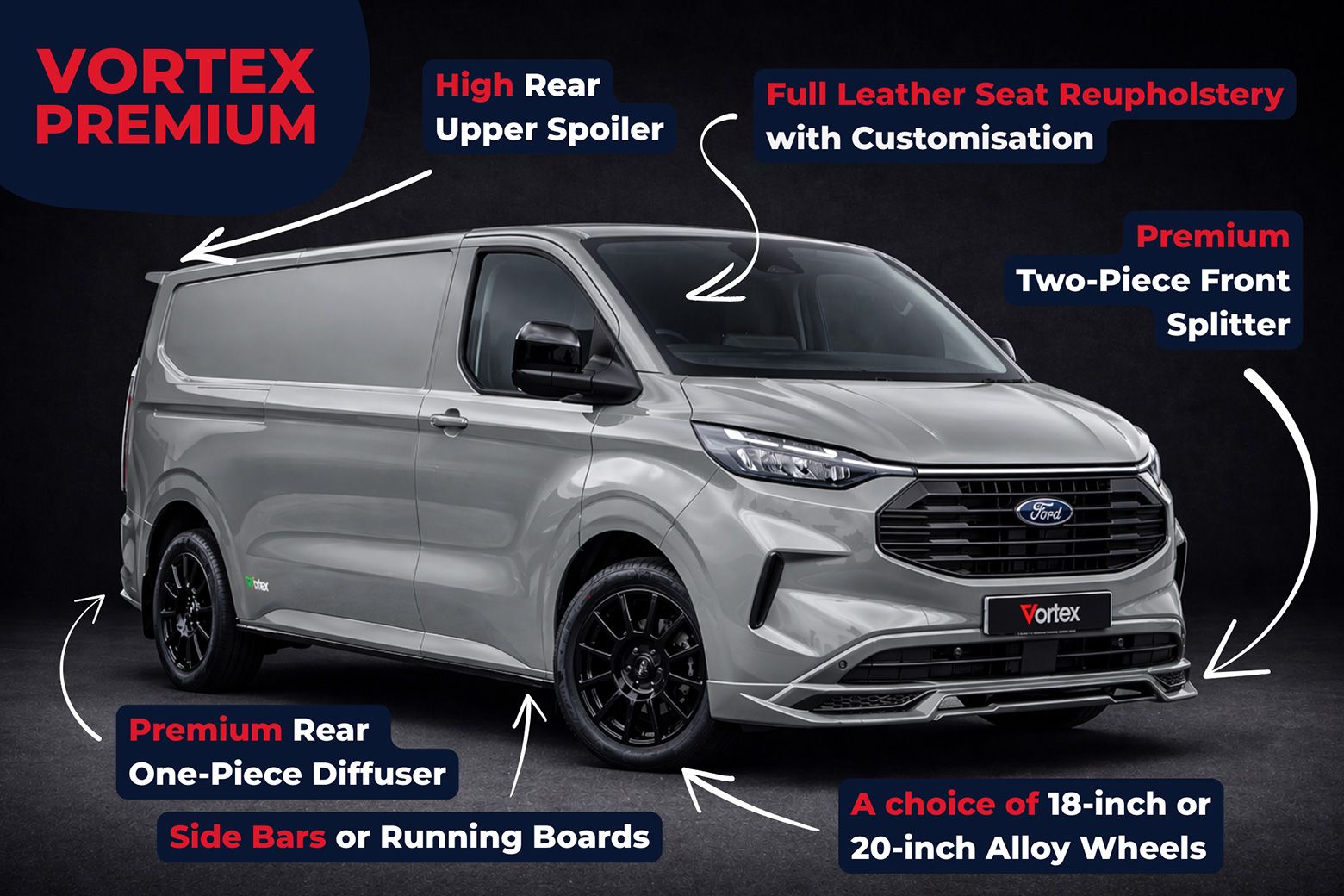 Transit Custom Vortex | Custom Van Conversions | Crusader Vans ...