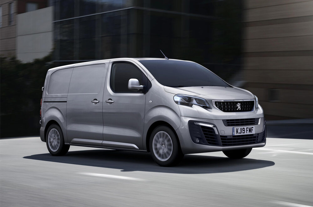 Grey Peugeot Expert Van on the Road