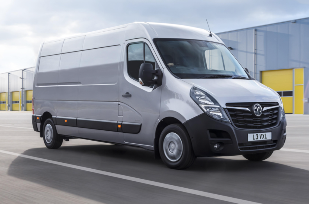 Silver Vauxhall Movano
